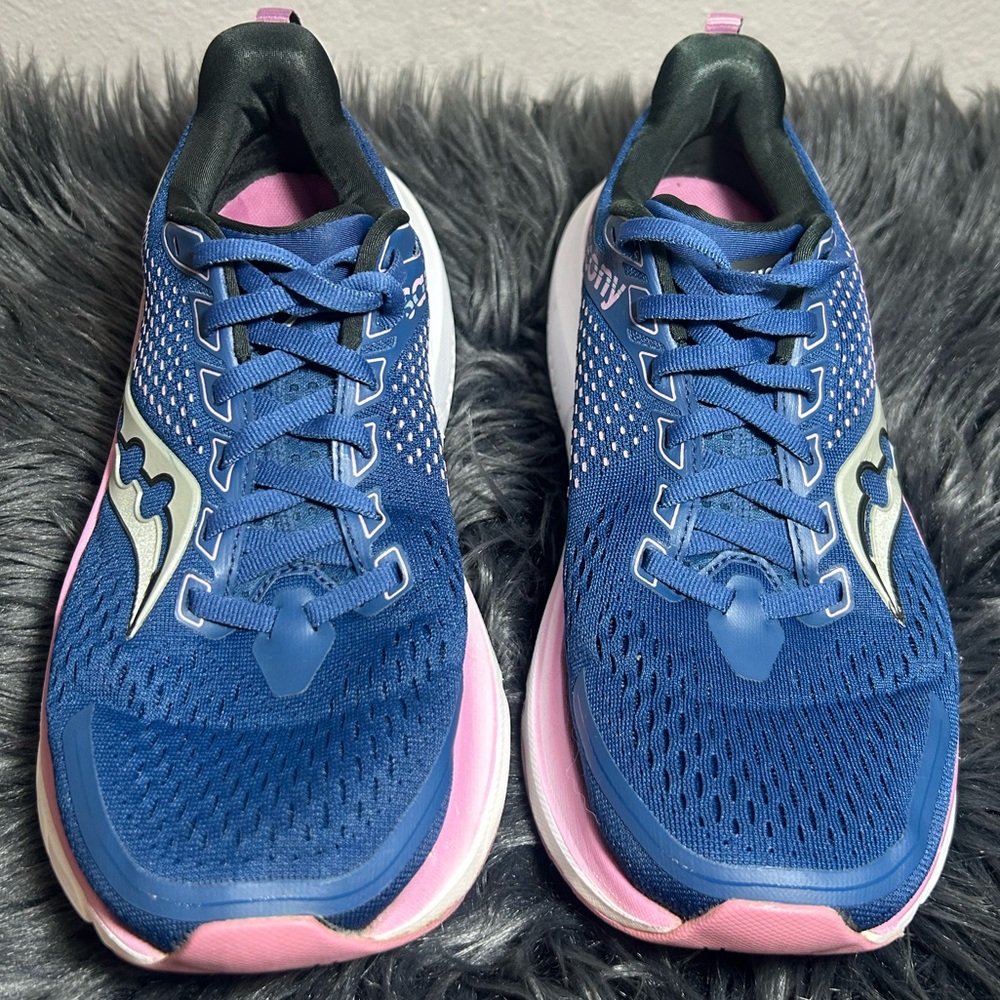 Saucony Guide 17 Stabiltiy Running NavyOrchid Lace Up Running Sneakers Size 8.5 - Picture 8 of 12